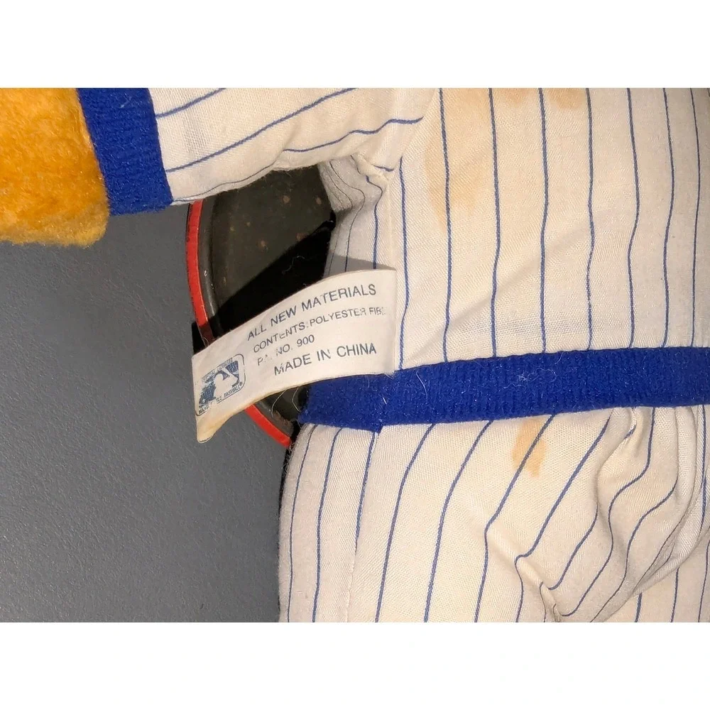 Vintage Steven Smith Chicago Cubs Cub Power Plush Bear MLB Baseball Pinstripe